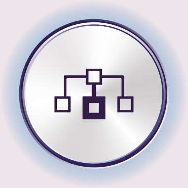 Akış şeması simge vektör. Akış şeması simgesi Jpeg.