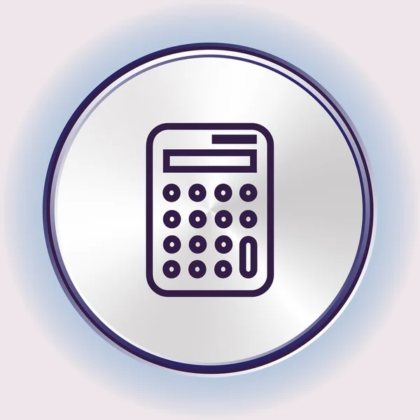 Flat vector calculator icon — Stock Vector