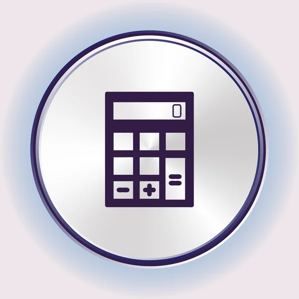 Flat vector calculator icon — Stock Vector