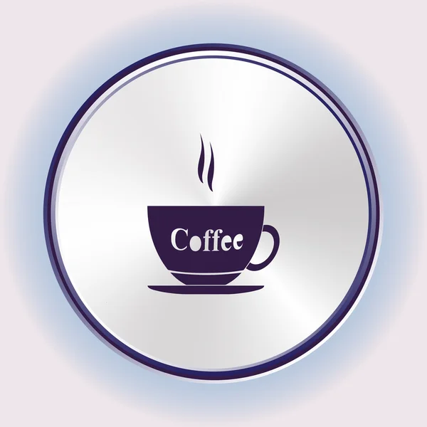 Kahve Kupası düz simgesi — Stok Vektör