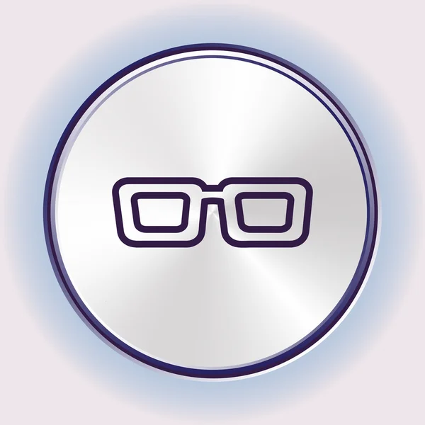 Ícone de óculos. Estilo de design plano —  Vetores de Stock