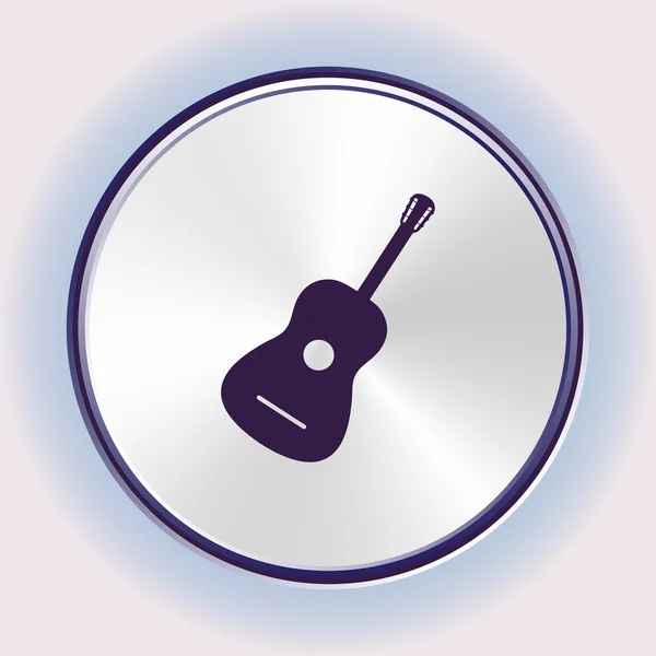 Icône vectorielle guitare. Style design plat — Image vectorielle