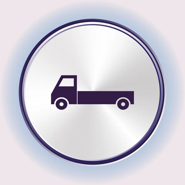 Icono de camión, ilustración vectorial. Estilo de diseño plano — Archivo Imágenes Vectoriales