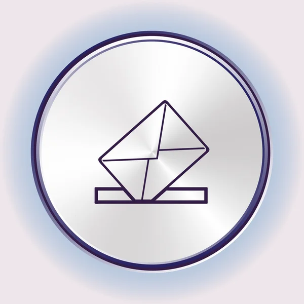 Ikona poczty, ilustracja wektora. płaski styl projektowania — Wektor stockowy