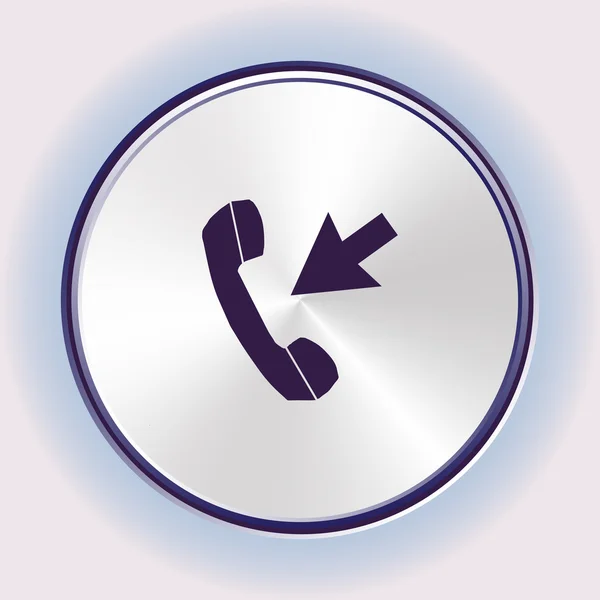 Icono del teléfono, ilustración vectorial. estilo de diseño plano. — Vector de stock