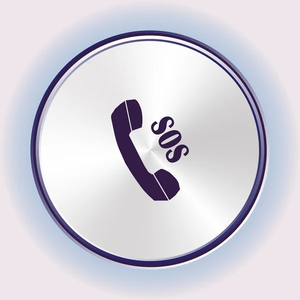 Telefon ikon, vektor illusztráció. lapos design stílus. — Stock Vector