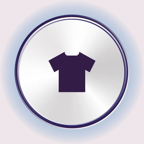 T-shirt icon, vector illustration. Flat design style — Stock Vector