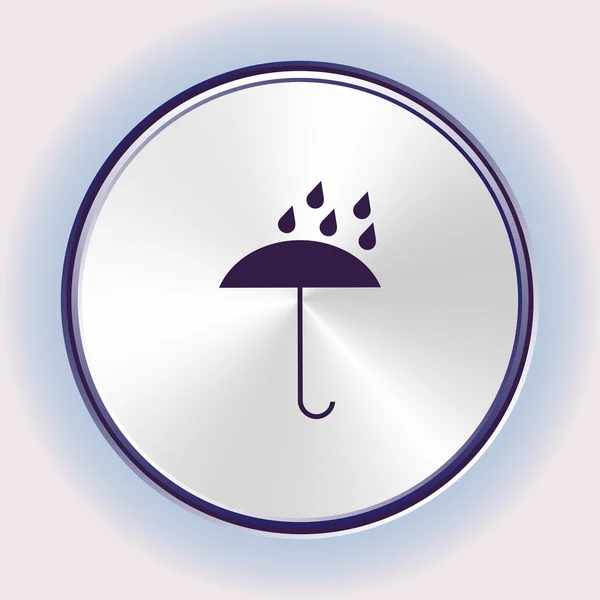 Ícone guarda-chuva, ilustração vetorial — Vetor de Stock