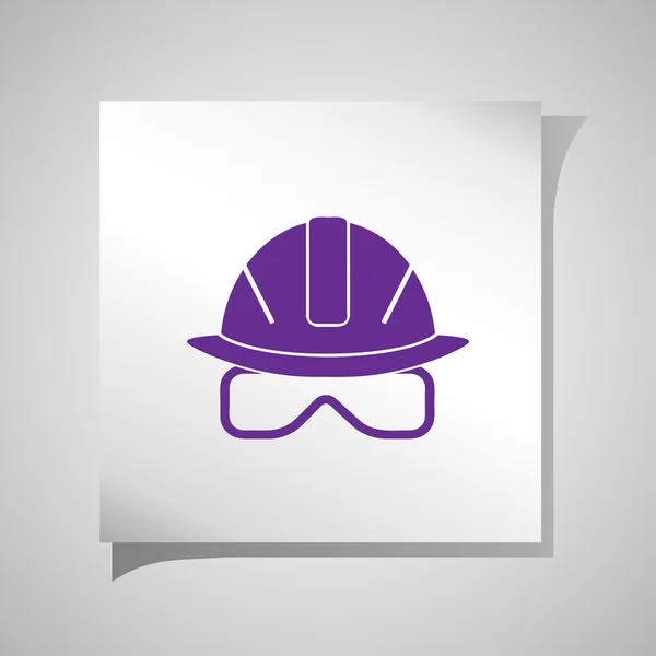 Iconos de casco. Ilustración vectorial — Vector de stock