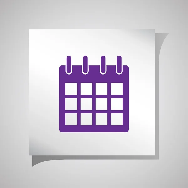 Calendario 2016 vector plantilla semana comienza — Vector de stock
