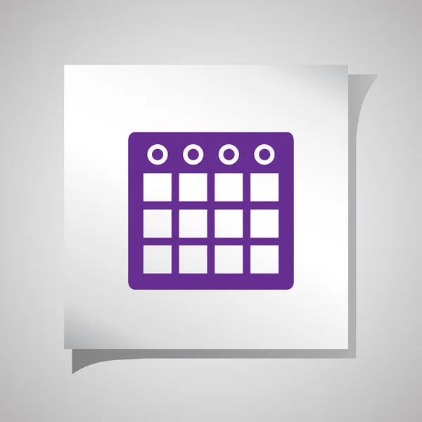 Calendario 2016 vector plantilla semana comienza — Vector de stock