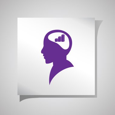 Düşünen adam. Merak ve şüphe işadamı karikatür vektör çizim.