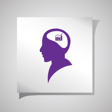 Düşünen adam. Merak ve şüphe işadamı karikatür vektör çizim.