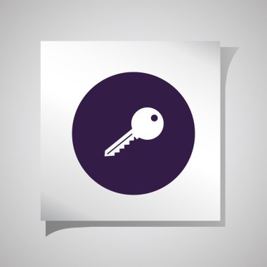 anahtar vektör düz simgesi