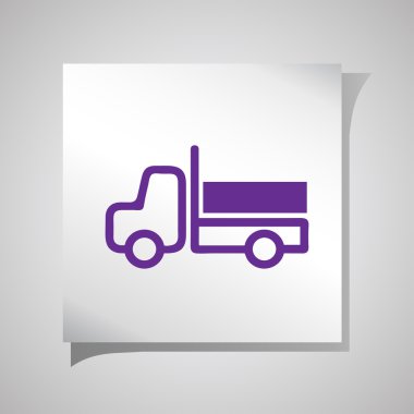 Ulaşım simgeleri ince çizgi biçiminde, ön görünüm