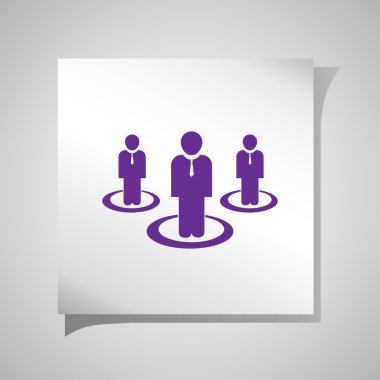 Düşünen adam. Merak ve şüphe işadamı karikatür vektör çizim.