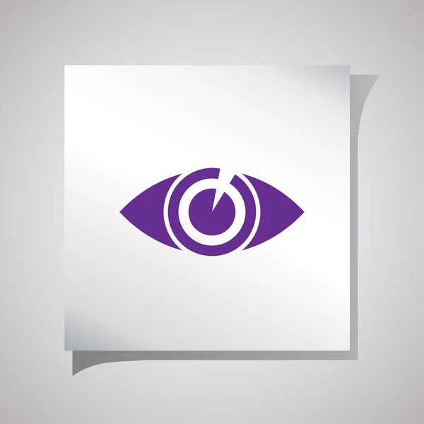 Eye icon, vector illustration. Flat design style. — Stock Vector