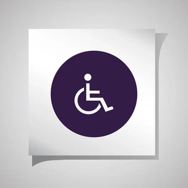 Invalid sign icon, vector illustration. Flat design style. — Stock Vector