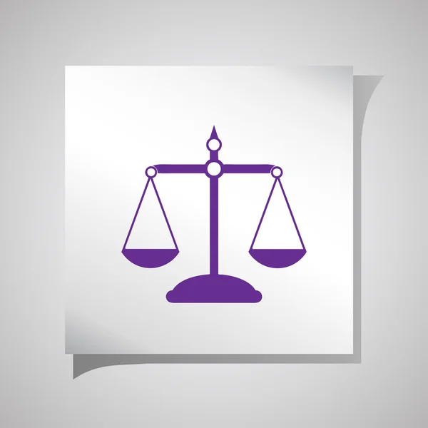 Scales of Justice icon — Stock Vector