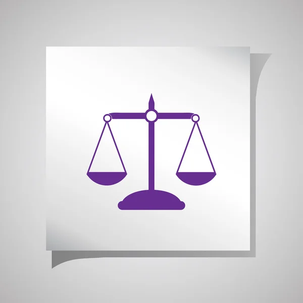 Scales of Justice icon — Stock Vector