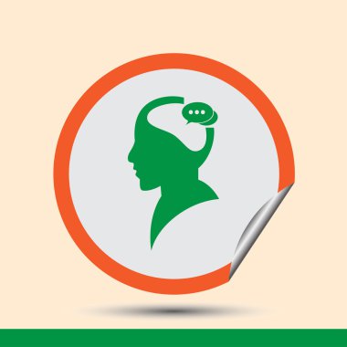 İnsanlar ikonu, vektör illüstrasyonu. Düz tasarım biçimi