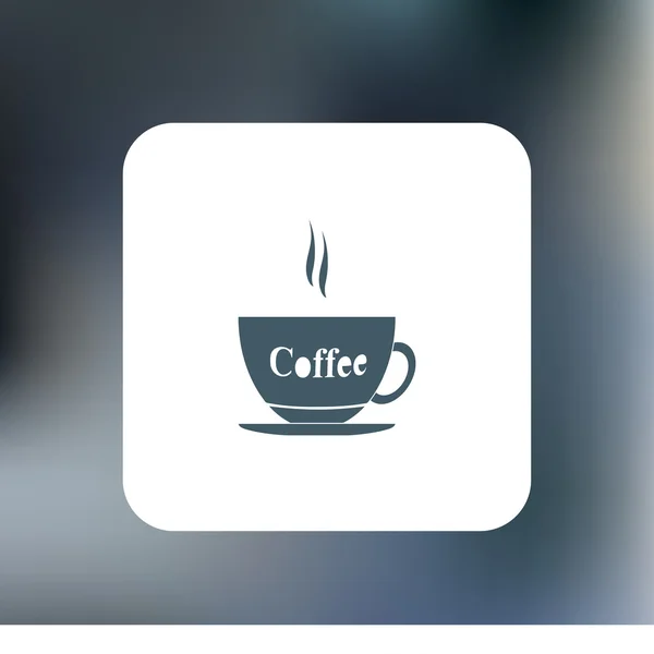 Icona vettoriale tazza di caffè — Vettoriale Stock