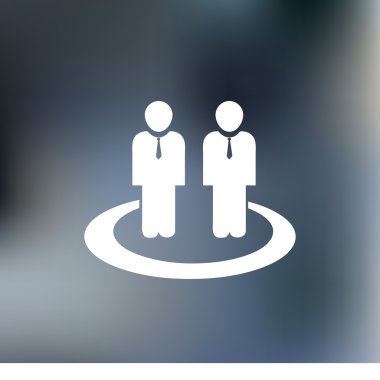 insanlar simgesi. düz vektör