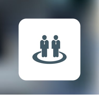 insanlar simgesi. düz vektör