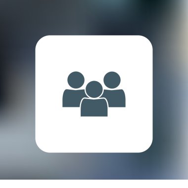 insanlar simgesi. düz vektör