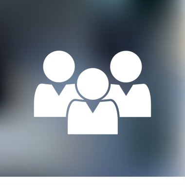 insanlar simgesi. düz vektör