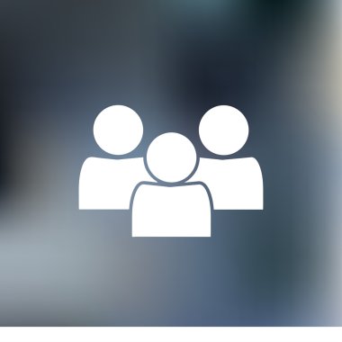 insanlar simgesi. düz vektör