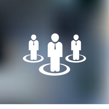 insanlar simgesi. düz vektör