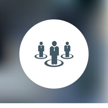 insanlar simgesi. düz vektör