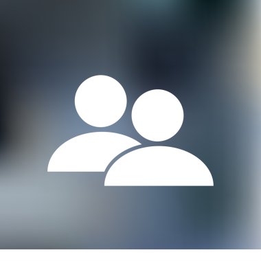 insanlar simgesi. düz vektör