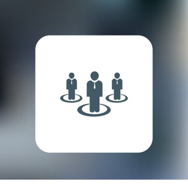 insanlar simgesi. düz vektör