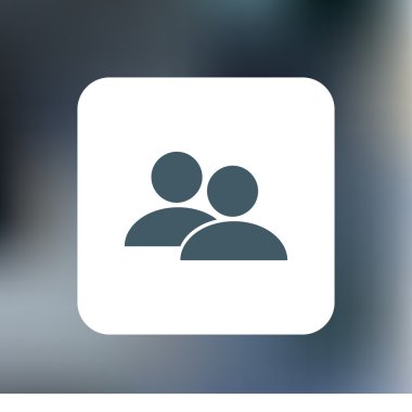 insanlar simgesi. düz vektör