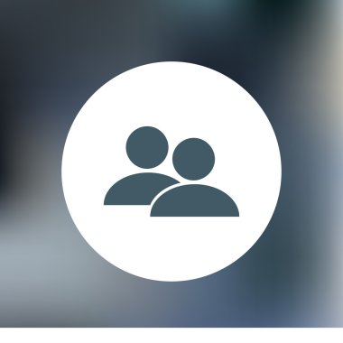 insanlar simgesi. düz vektör