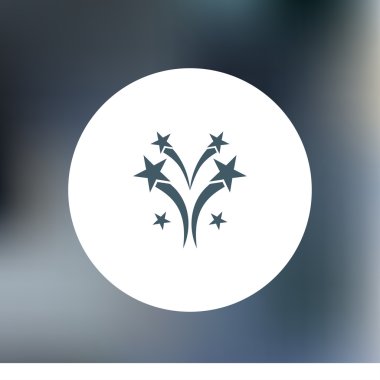 Düz bir havai fişek simgesini eps