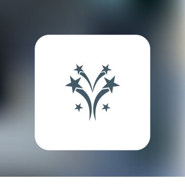 Düz bir havai fişek simgesini eps