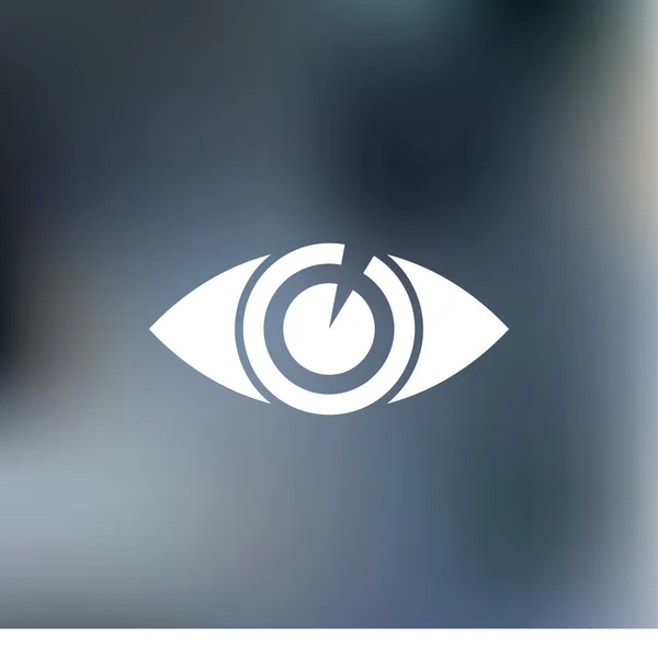 Icona dell'occhio, illustrazione vettoriale. stile design piatto. — Vettoriale Stock