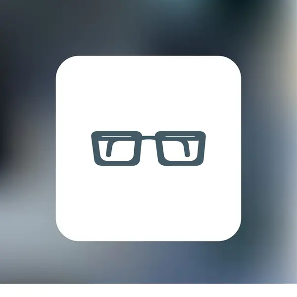 Ikona s brýlemi. Plochý design styl — Stockový vektor