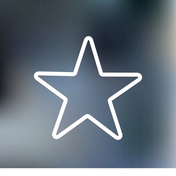 Icône étoile. Style design plat — Image vectorielle