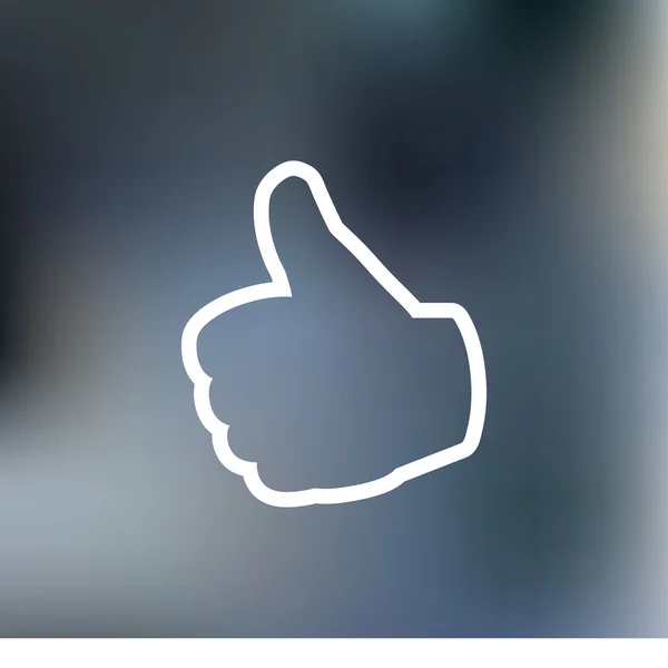 Vector thumb up icon, — Stock Vector