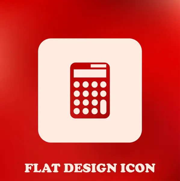 Calculator flat icon vector — Stock Vector