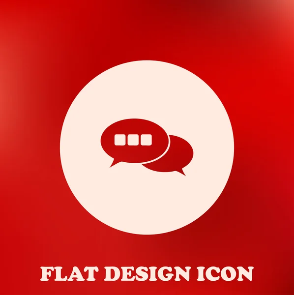 Chat icône vectorielle plate — Image vectorielle