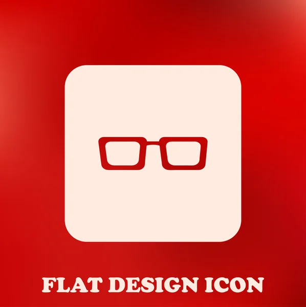 Glasses icon. Flat design style — Stock Vector
