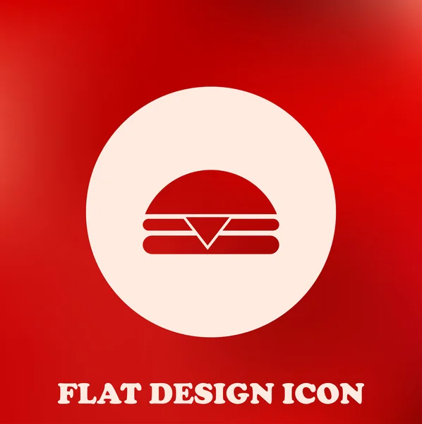 Hamburger icon. Flat design style — Stock Vector