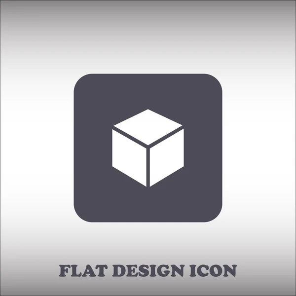 Значок дизайну логотипу куба, Векторна ілюстрація — стоковий вектор