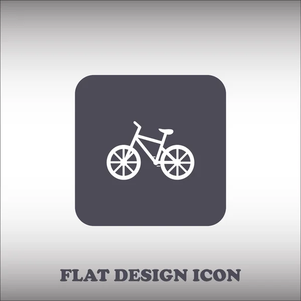 Bicicleta plana icono vector — Vector de stock