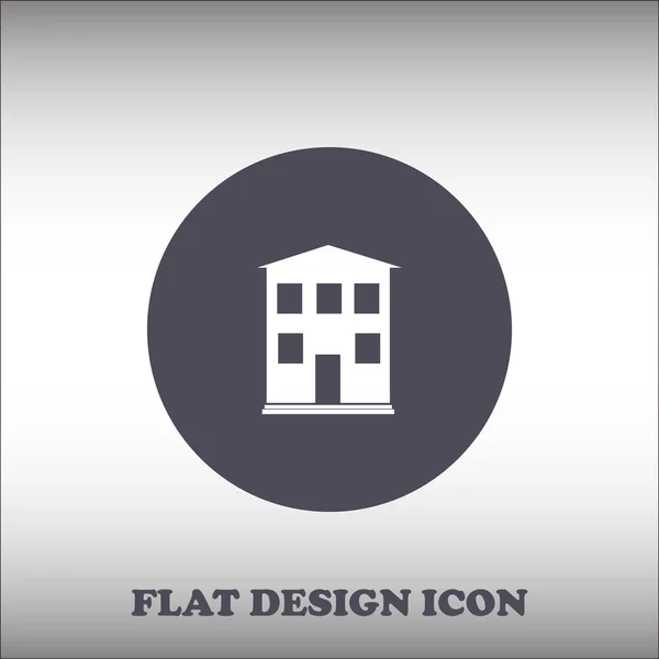 House icon. Rounded button. Vector Illustration — Stock Vector